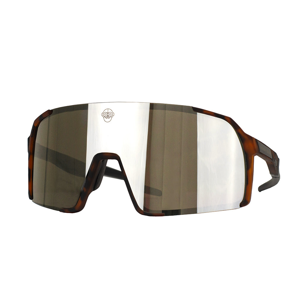 A.P.E. Optics Vega Evo Cycling Sunglasses (Matte Tortoiseshell w/ Silver Lens) (Copy)