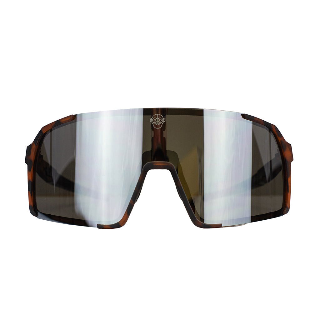 A.P.E. Optics Vega Evo Cycling Sunglasses (Matte Tortoiseshell w/ Silver Lens) (Copy)