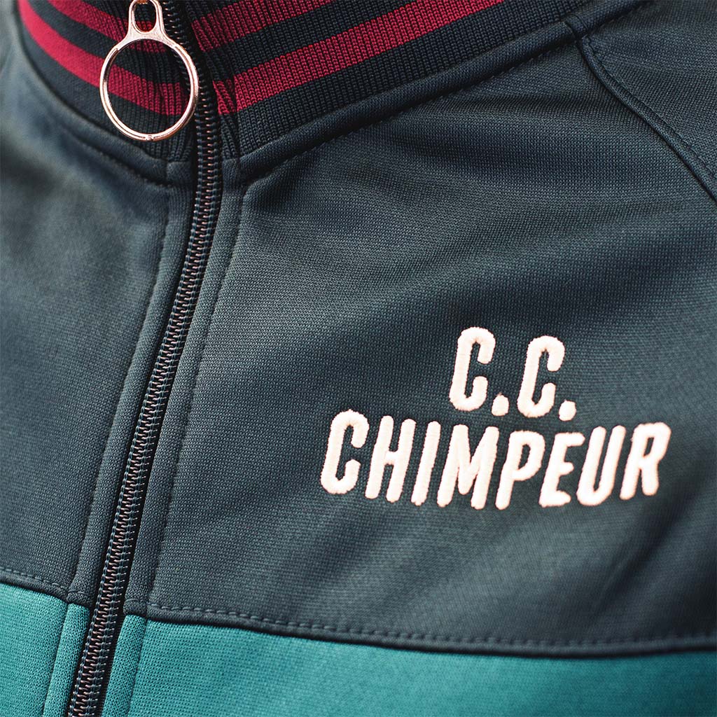 CC Chimpeur Full Zip Track Top (Forest Green/Wine)