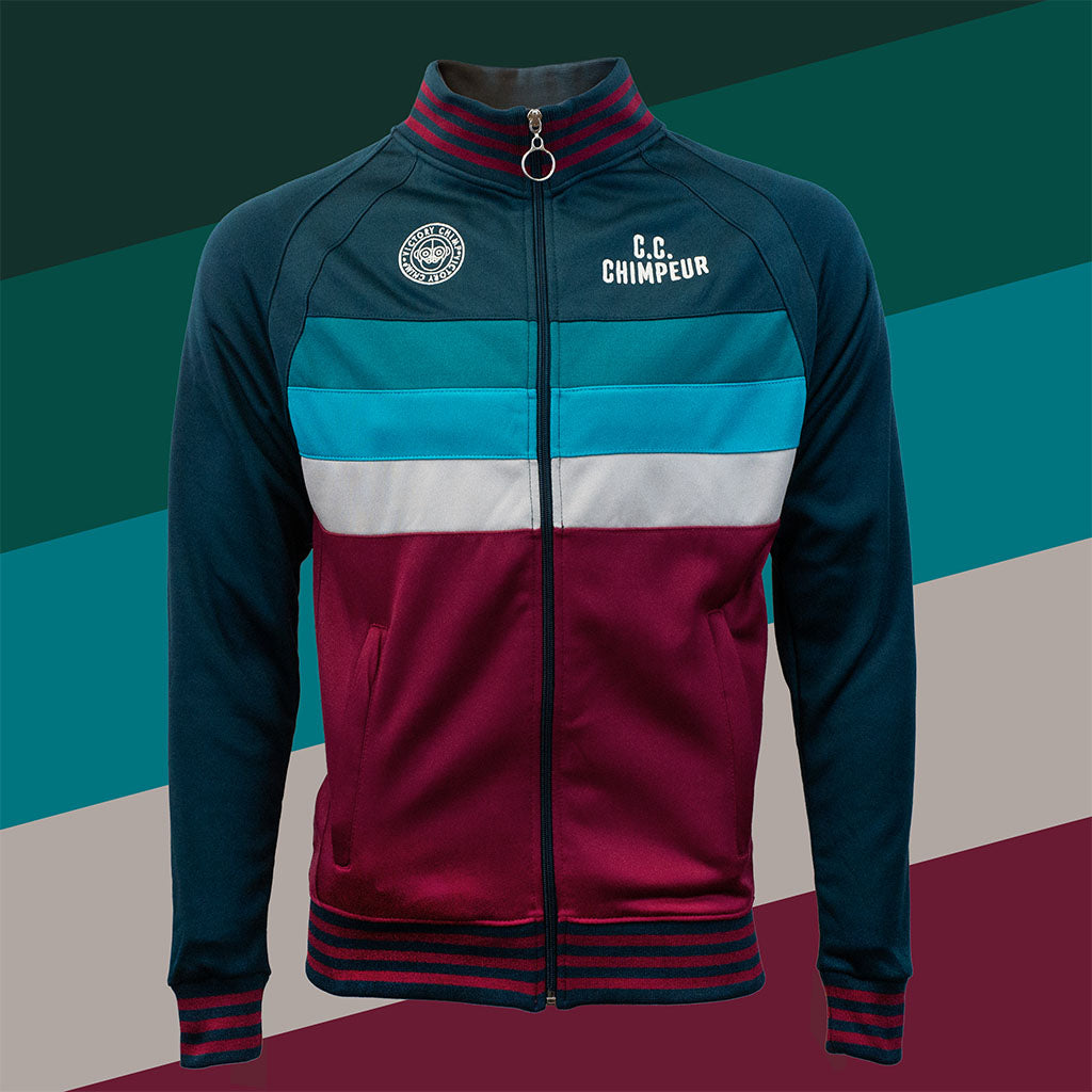 CC Chimpeur Full Zip Track Top (Forest Green/Wine)