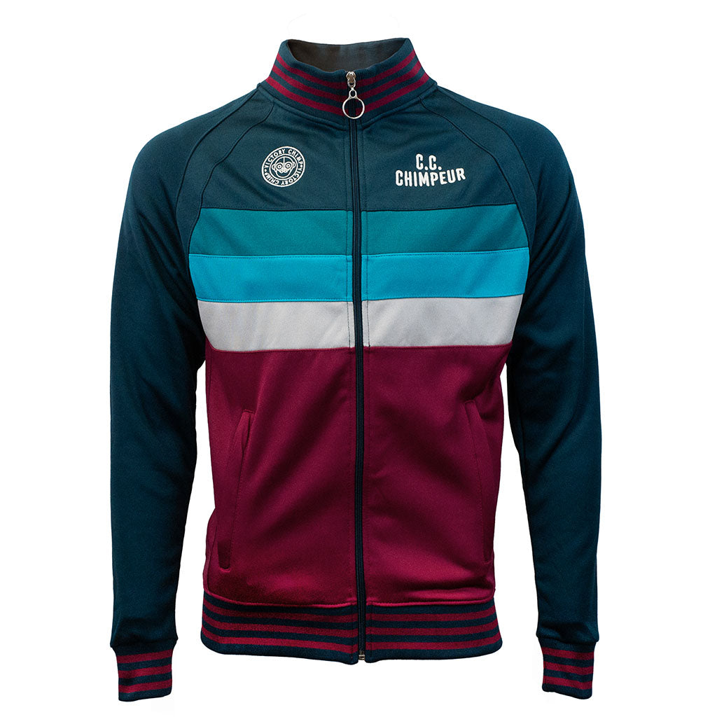 CC Chimpeur Full Zip Track Top (Forest Green/Wine)