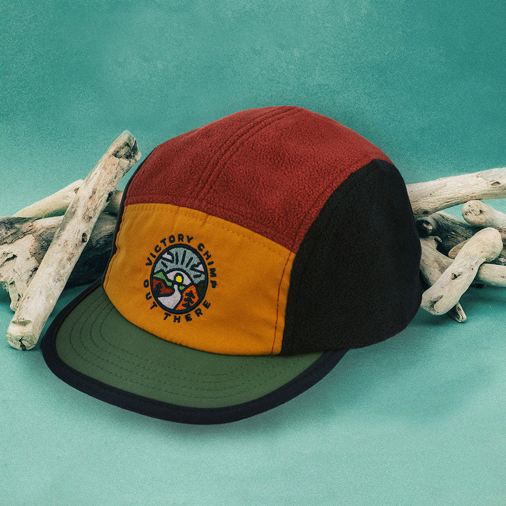 Out There Fleece 5 Panel Trail Cap (Mars/Ochre)