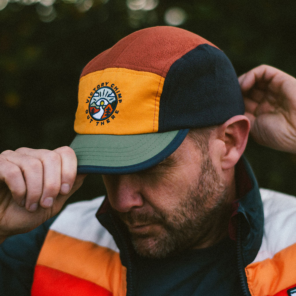 Out There Fleece 5 Panel Trail Cap (Mars/Ochre)