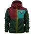 Out There Hooded Recycled Sherpa Fleece Jacket (Wine/Forest)