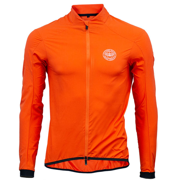 Inspire Orange Mens Lightweight Wind Cycling Jacket