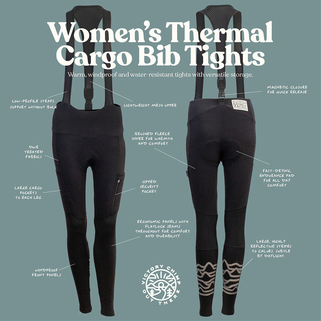 Women’s Detachable Thermal Cargo Bib Tights