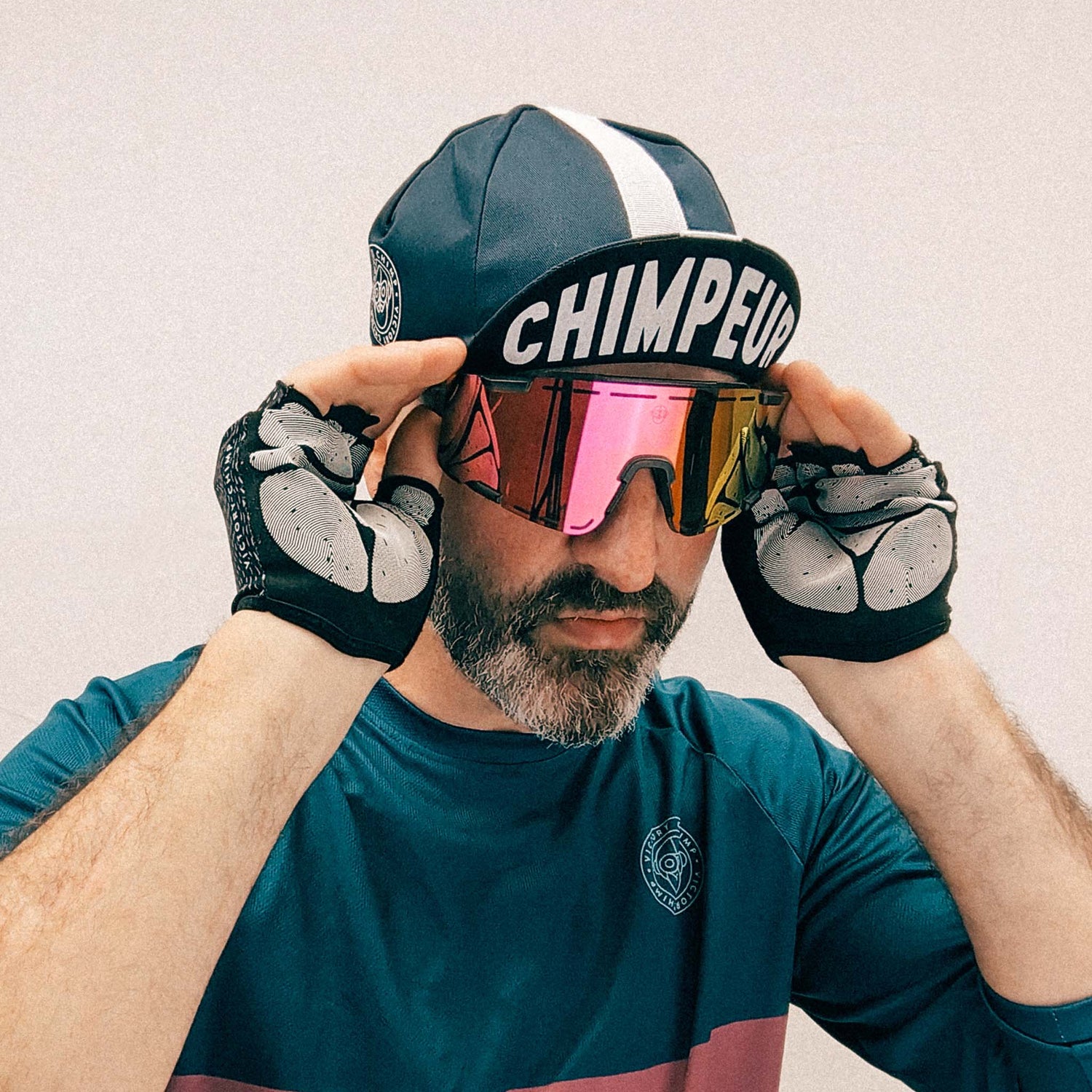 A.P.E. Optics Rev Cycling Sunglasses (Matte Trans Black w/ Jet Fuel Mirror  Lens)