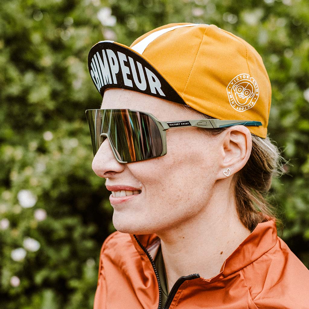 Signature Chimpeur Cotton Cycling Cap (Ochre)