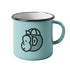 Victory Chimp Enamel Mug (Light Blue) - Victory Chimp