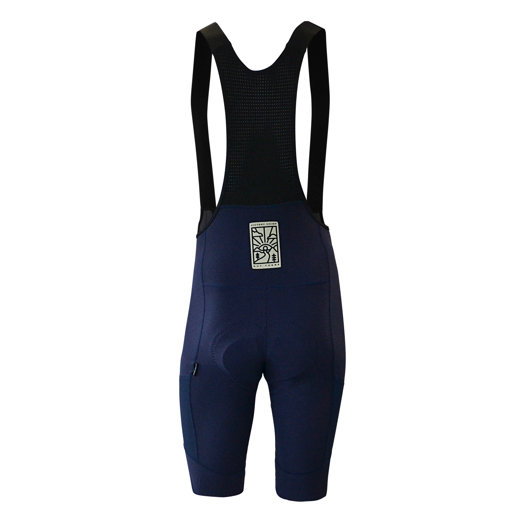 Out There Cargo Bib Shorts (Navy) | Cycling Shorts Men | Victory Chimp