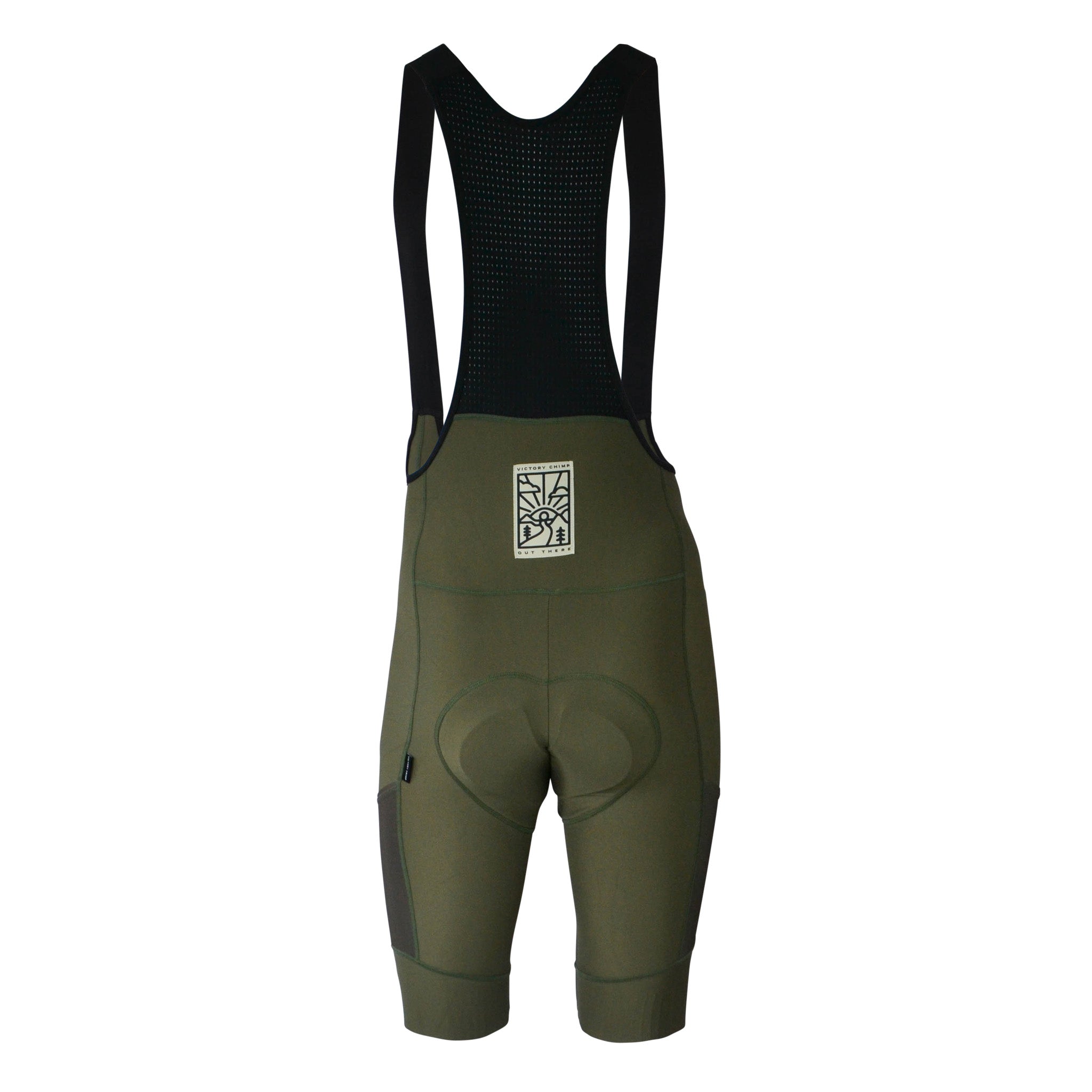 Out There Men s Cargo Bib Shorts Olive